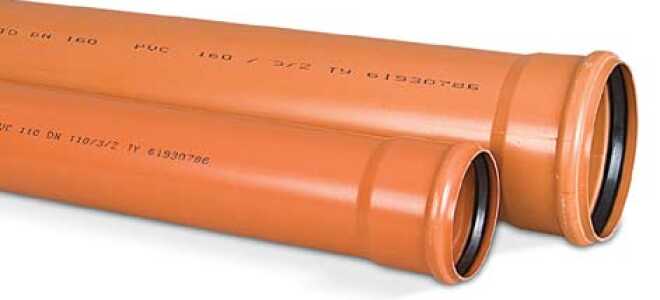 Диаметр и размеры канализационных труб ПВХ