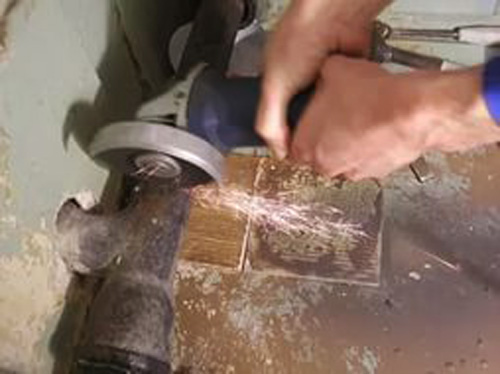 Замена болгаркой